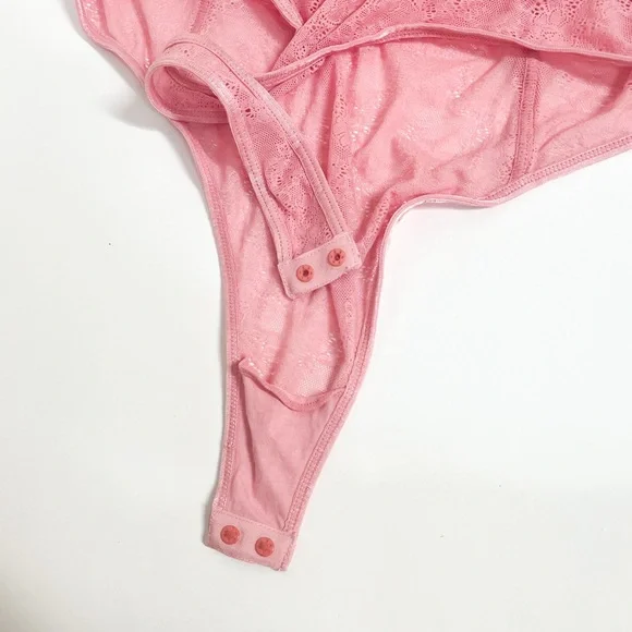 ASOS Pink Lace Bodysuit - Picture 13 of 13